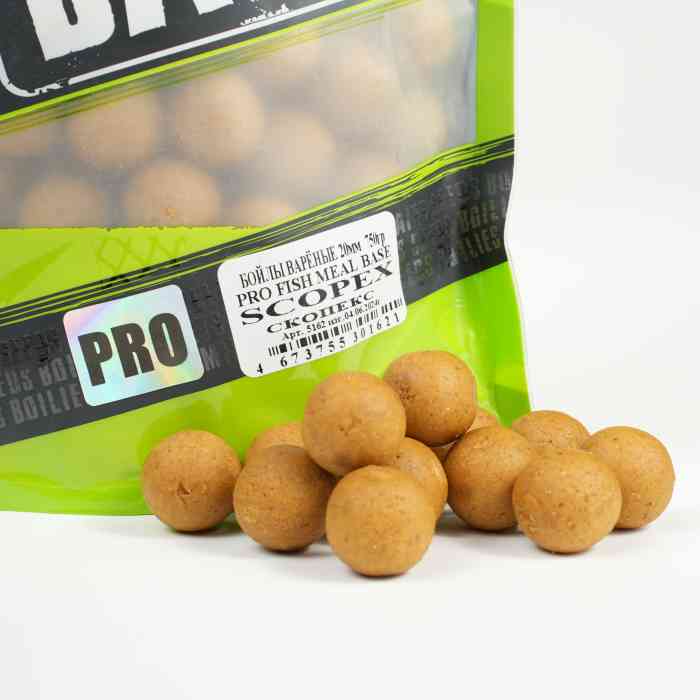 Бойлы варёные MINENKO (Скопекс) PRO FISH MEAL SCOPEX 20мм (Zip-lock)