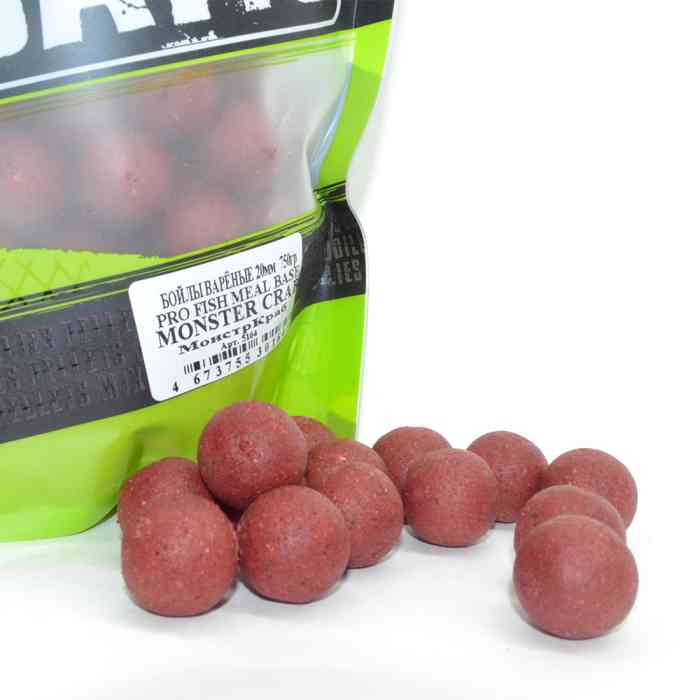 Бойлы варёные MINENKO (Краб) PRO FISH MEAL MONSTER CRAB 20мм (Zip-lock)