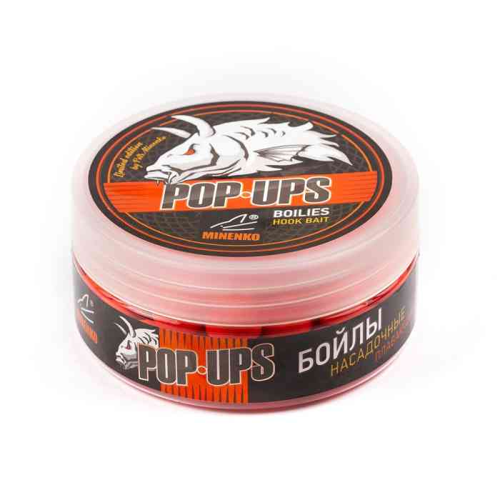 Бойлы плавающие MINENKO STRAWBERRY (Fluo) Pop-Up 14мм