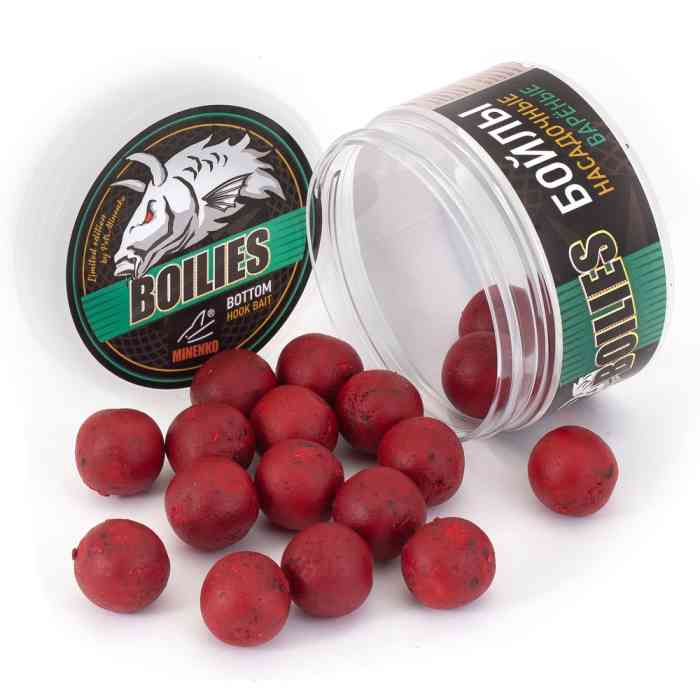 Насадочные бойлы MINENKO CRAB & CHILLI 24мм (варёные)